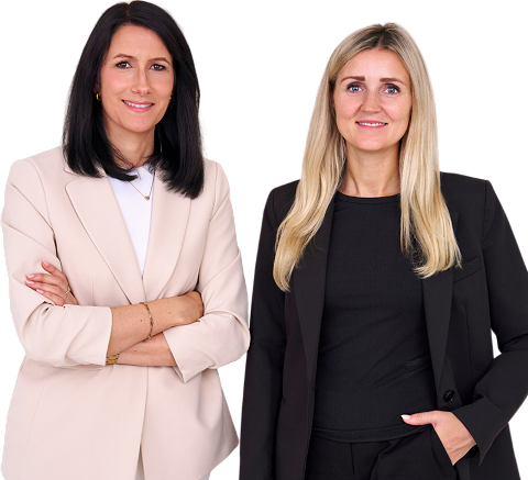 Sophia Ketterer und Huanita Michel, die Gastgeberinnen des Podcasts Die Rechthaberinnen